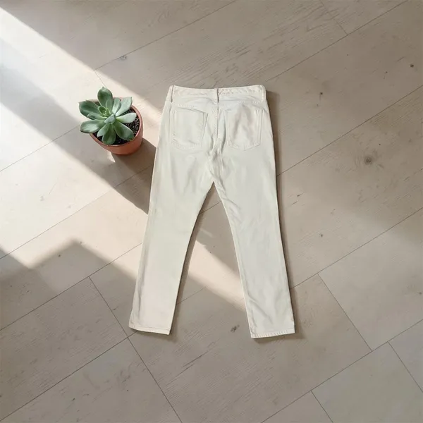 Banana‎ Republic Women's Skinny Jeans White Stretch Mid Rise Denim Size 28 - Image 3