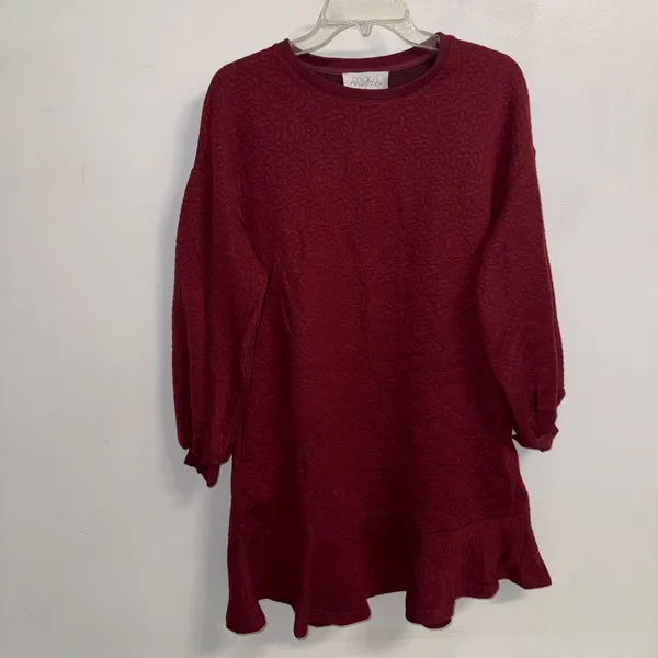 NWT $138 Anthropologie x Mare Mare Wine Odila Tunic Mini Pullover Dress S - Image 4