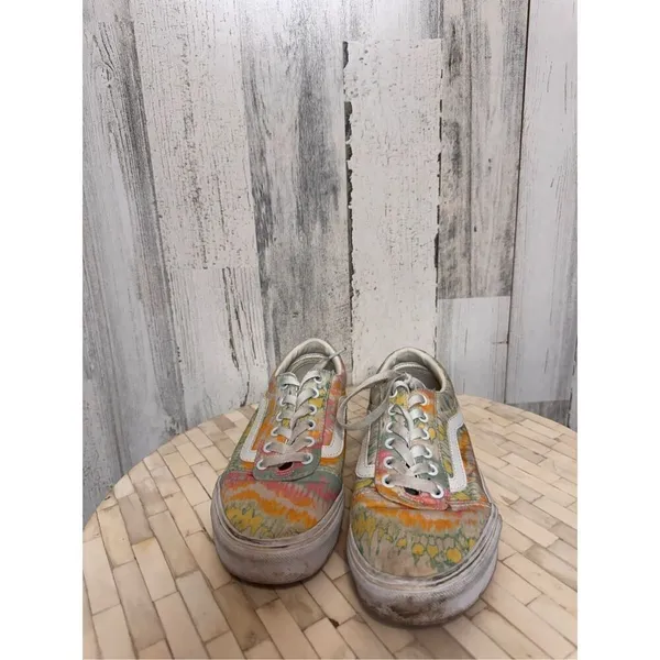 Vans Old Skool Tie Dye Sneakers Women’s Size 7 Multicolor Low Top Skate Shoes - Image 2