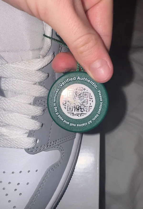 Jordan Nike Air  1 Wolf Gray - Image 11