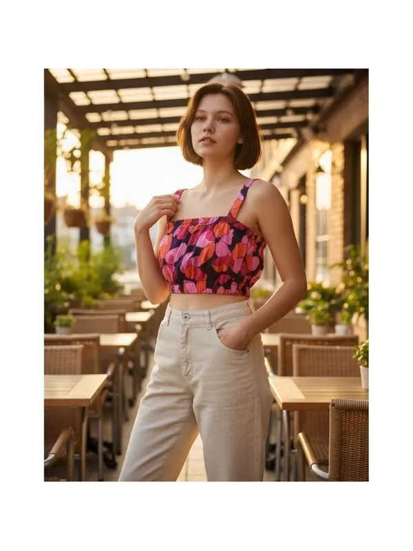 NEW- Abel the Label- Floral top size M - Image 3