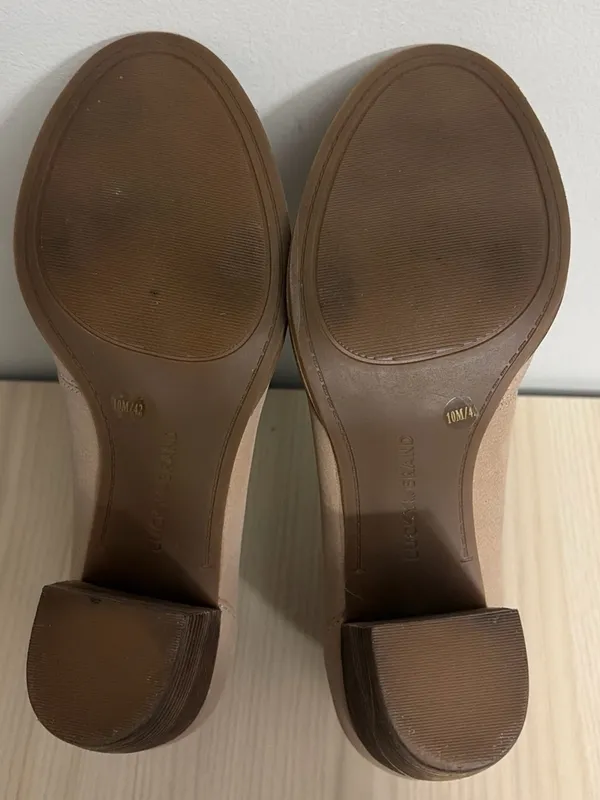 Lucky Brand Taupe Peep-Toe Block ankle booties size 10 - Image 8