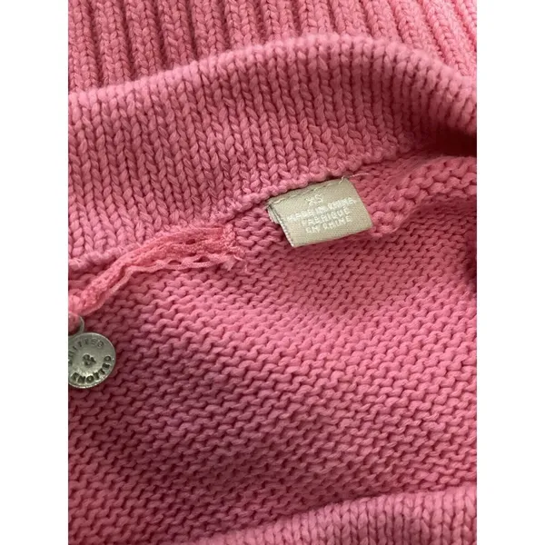 Knitted & Knotted Light Pink Knit Half Sleeve Blouse XS - Image 6