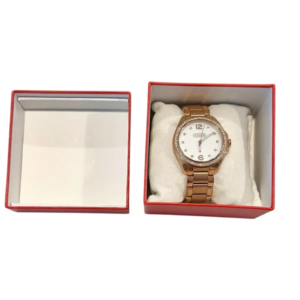 COACH Rose Gold Crystal Watch - Image 3