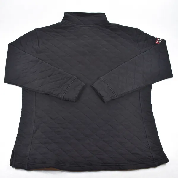 Atlanta Falcons 24 Reserve Quilted Snap Mock Neck Pullover Sweatshirt Black XL - Image 3