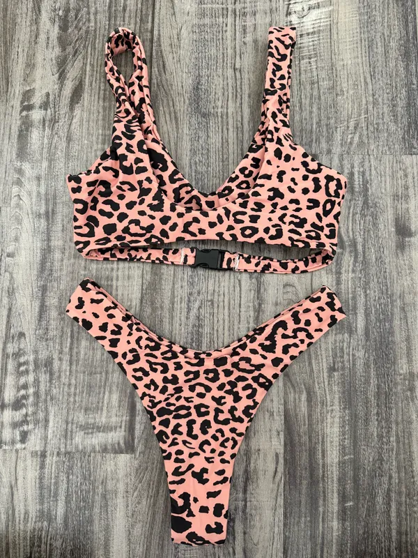 Zaful Cheetah Bikini Set - Image 5