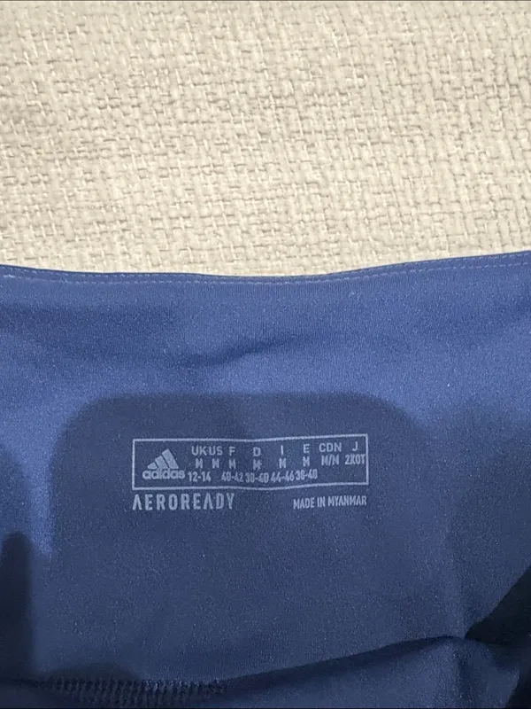 adidas Navy Women's Volleyball Spandex Shorts with Austin Junior Volleyball Logo - Image 2