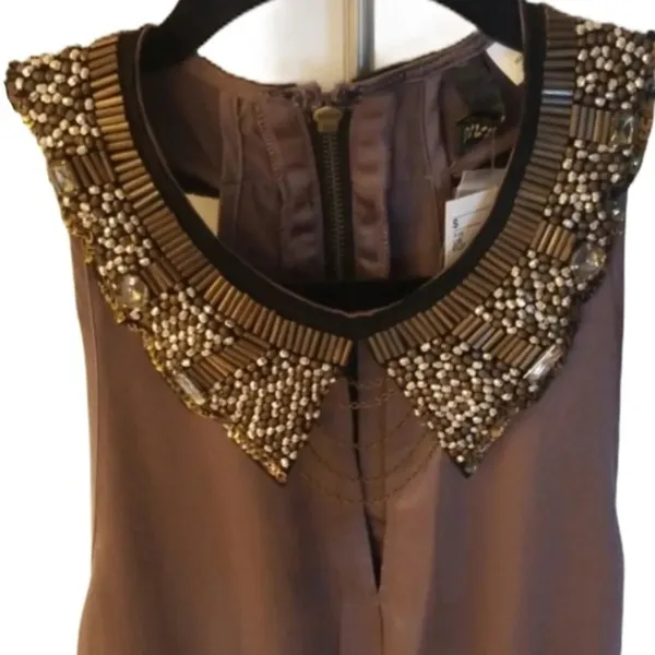 NWT H&M Sleeveless silver‎ dress - Image 5
