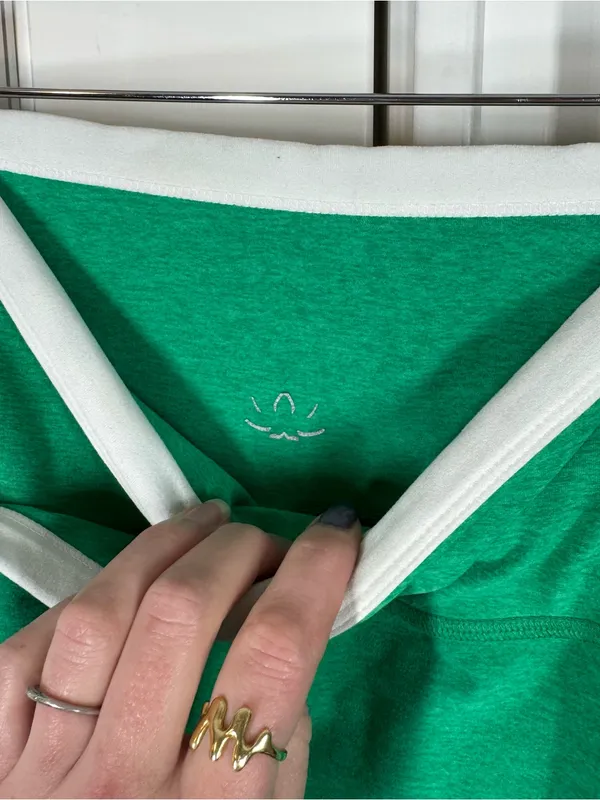 Beyond Yoga Spacedye Outlines High Waisted Midi Leggings Green Grass White‎ S - Image 3