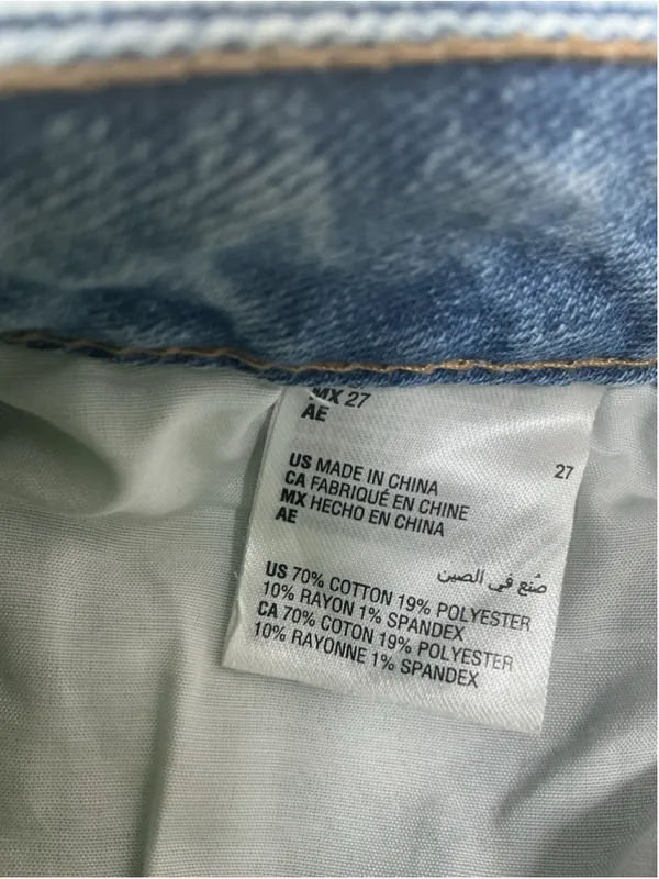 Women’s And Now This Straight Light Wash Stretch Blue Denim Jeans waist 27 inch - Image 5