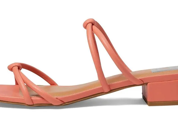 New DV Dolce Vita Knotted Slip On Sandal In Color Tangerine - Image 7