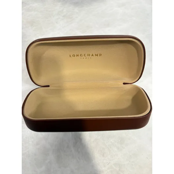 Longchamp Paris‎ Brown Hard Shell Eyewear Sunglasses Case Nordstrom Cognac - Image 8