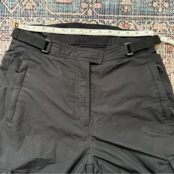 Obermeyer Utility Cargo Black Ski Snow Pants Waterproof Insulated Ladies Size 8 - Image 13