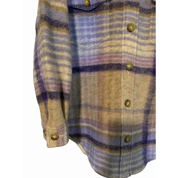 Wilfred Free Aritzia The Ganna Shirt Jacket‎ Elaine Violet Purple Women's Size M - Image 7