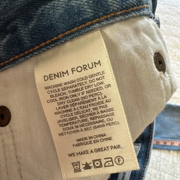 Denim Forum The Boyfriend High Rise Loose Jeans 26 - Image 9