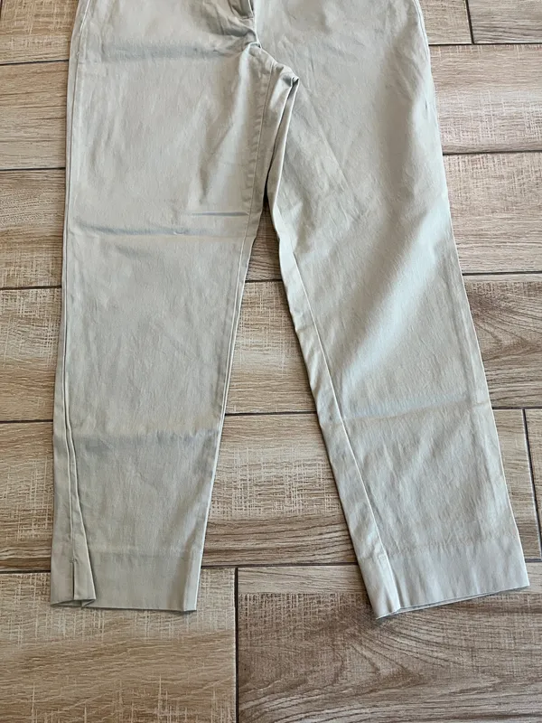 Womens Ann Taylor Khaki Tan Cropped Pants - 6 - Image 3