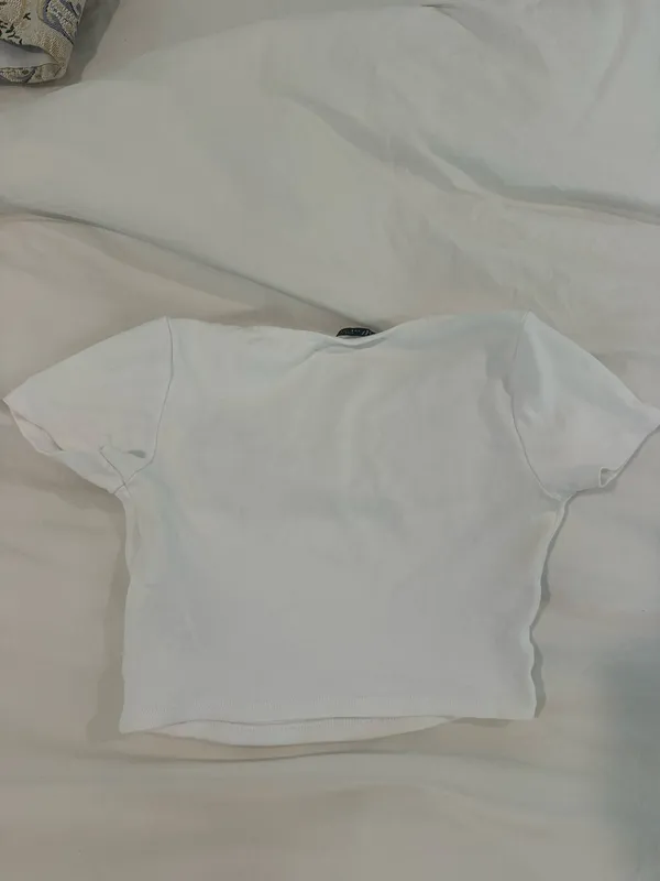White Zara Crop Top - Image 3