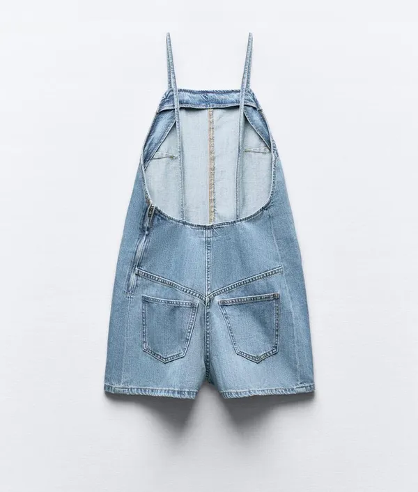 ZARA Denim TRF Jumpsuit Romper - Image 3