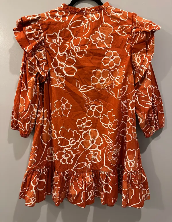 Sugarlips Floral Ruffle Long Sleeve Dress - Image 5