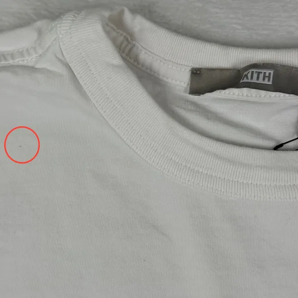 Kith Womens Embroidered Logo Cotton Crew‎ Neck T-Shirt White KHW3265 Size S - Image 4