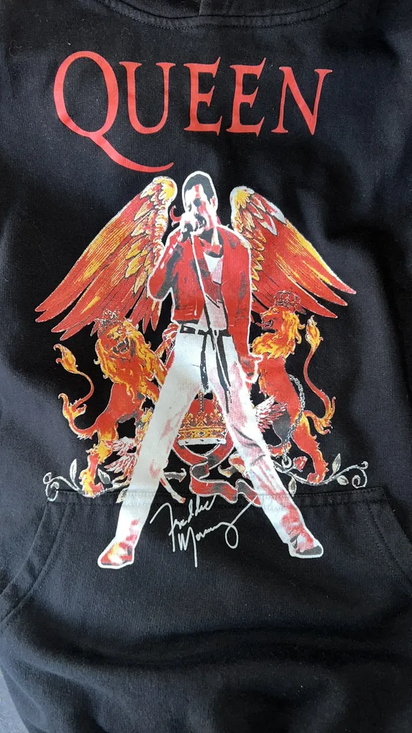Queen Freddy Mercury Black Hoodie Size 3X - Image 4