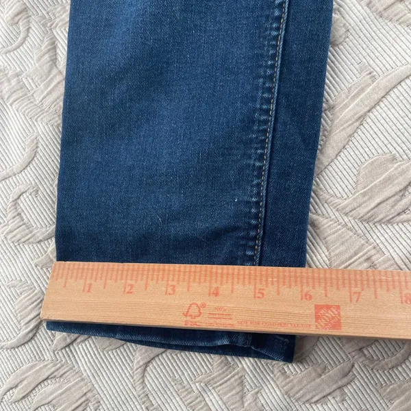7‎ For All Mankind Roxanne Ankle Jeans Dark Wash Slim Mid Rise Size 26 AU8204005 - Image 8