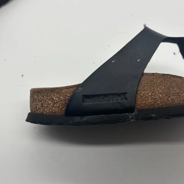Birkenstock Gizeh Black Birko-Flor Thong Sandals Women 38 L7 M5 Made in Germany - Image 6