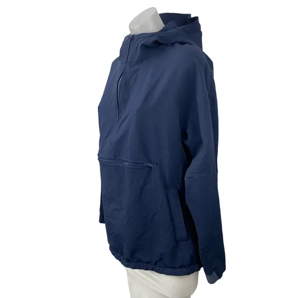 Outdoor Voices Womens Navy Blue Long Sleeve Hoodie Half Zip Anorak Jacket Size S - Image 2