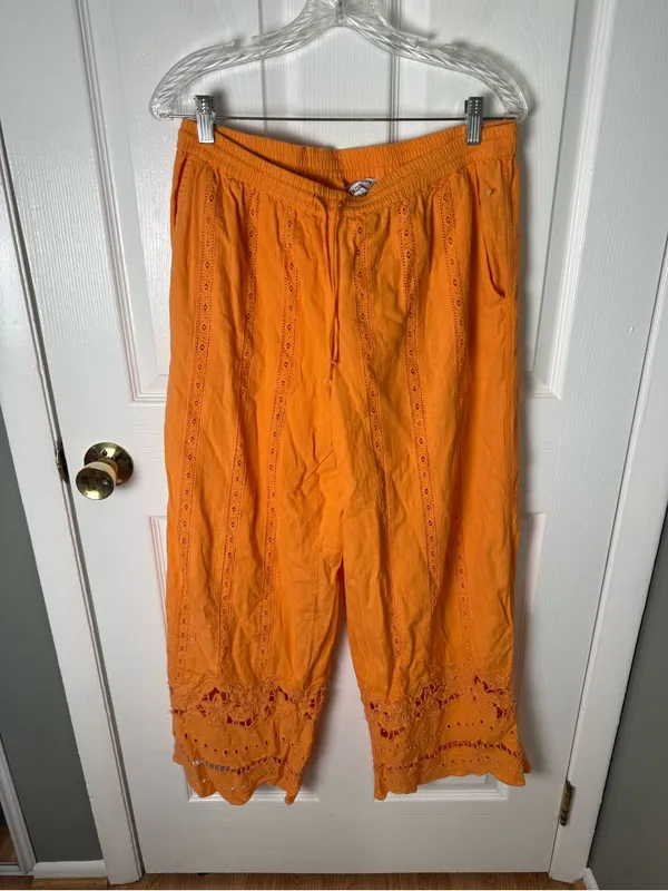 Damson Madder Martina Trousers in Apricot 10 - Image 2