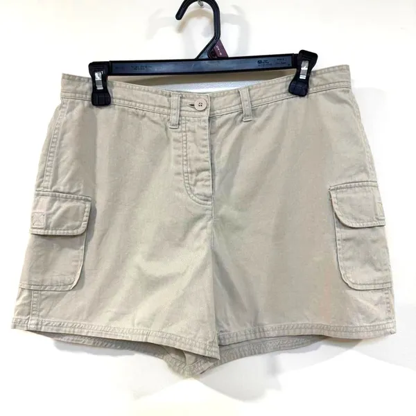 American Eagle Outfitters Womens Tan Brown Shorts Small Y2K Cargo Gorpcorp - Image 2