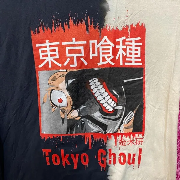 Tokyo Ghoul Ken Kaneki Anime Crunchyroll Split Dye L - Image 2