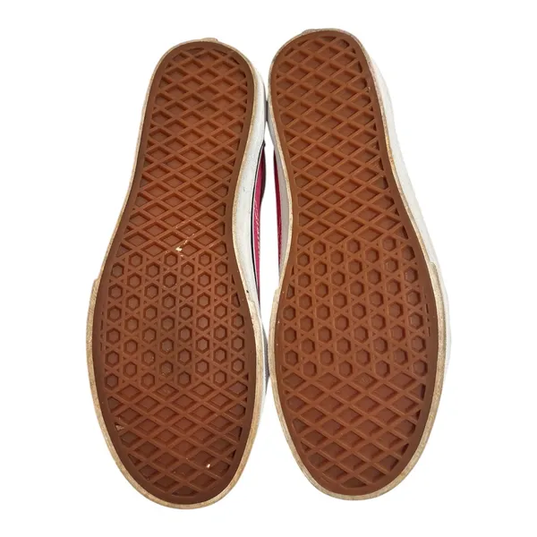 Vans Women's Fuchsia Pink Canvas Low-Top Sneakers with White Side Stripe - Image 5