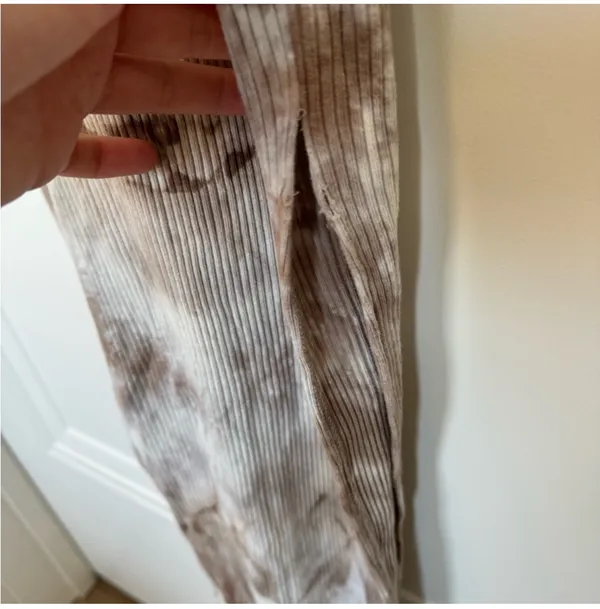 Marble Print Form Fitting Maxi Dress With Slit - Image 8