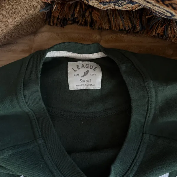 Original League Le Moyne College Green crewneck sweatshirt - Image 2