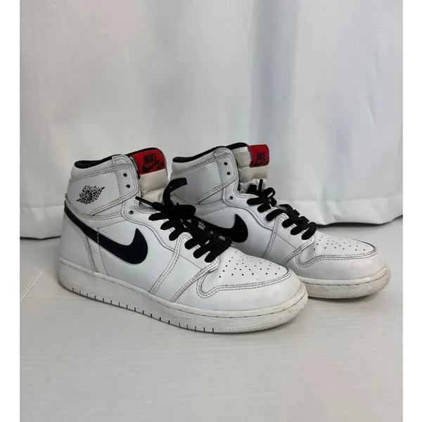 2016 Nike Air Jordan 1 Yin Yang White Black 6Y Womens 7.5 - Image 6