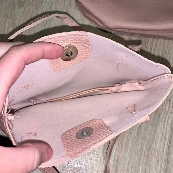 Light Pink makeup bag and mini tote - Image 4
