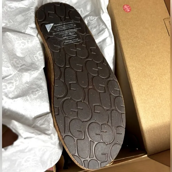 NIB UGG Pearle UGGplush™ Scuff Slipper in Chestnut Women Size 5 - Image 6