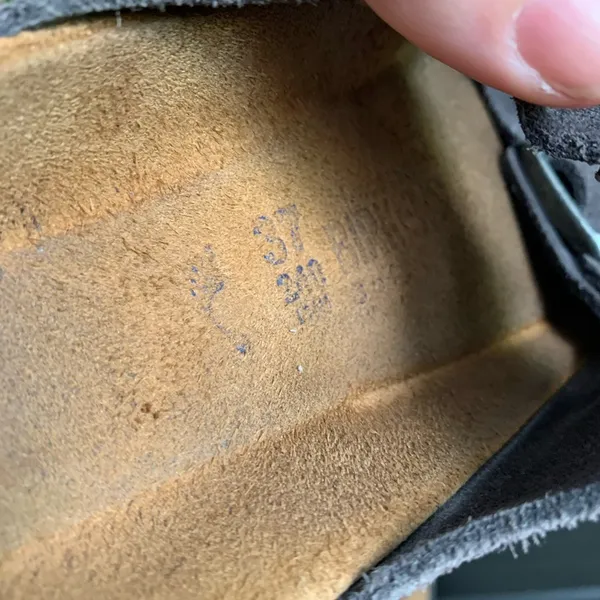 Birkenstock Arizona gray suede sandals size 37 - Image 6