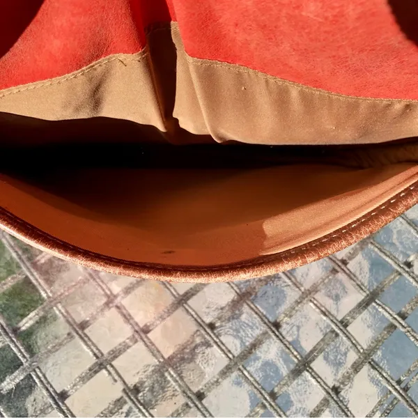 The Sak Orange Genuine Leather Purse Boho - Image 4