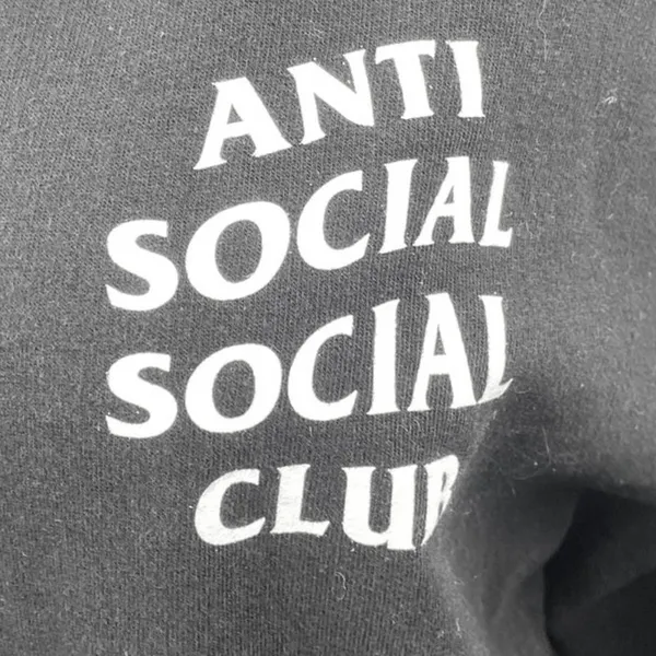 Anti Social Social Club Kkoch Black Logo Floral Graphic Hoodie Sweatshirt Top M - Image 3
