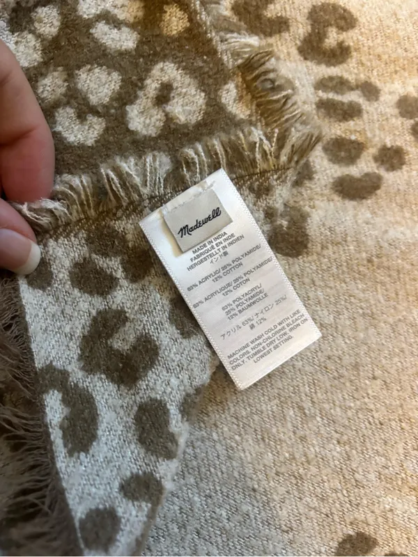 Madewell Brown Tan Bandana Scarf in Mini Cheetah - Image 5
