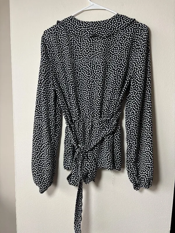 Max Studio Polka Dot Long Sleeve Blouse - Image 2