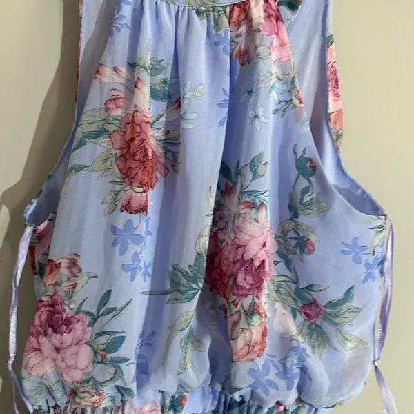 DO+BE‎ Light Blue Floral Dress - Image 2
