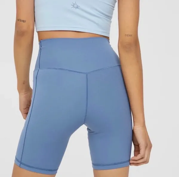 7” blue aerie biker shorts - Image 4
