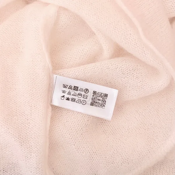 ZARA Alpaca Wool Ecru Crochet Flower Applique Sweater Blogger Favorite Small - Image 13