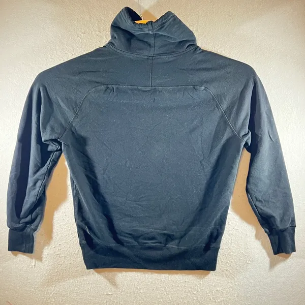 1226 | Nike Funnel Neck Raglan Sleeve Relaxed Athletic‎ Hoodie Black Womens XS - Image 2