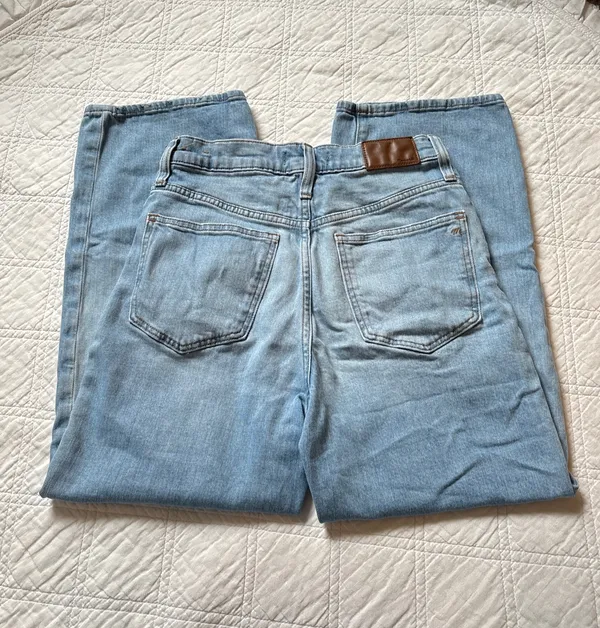 Madewell Denim Slim Wide Leg Crop Jeans - Image 7