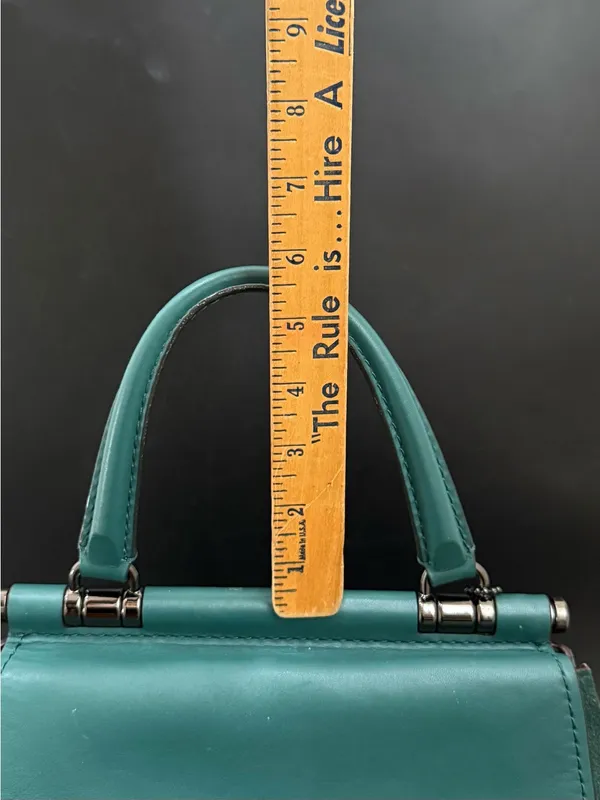 COACH 12086 Green Drifter Snakeskin Top Handle Crossbody Shoulder Bag - Image 12