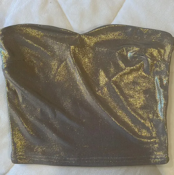 Edikted Gold Tube Top - Image 2