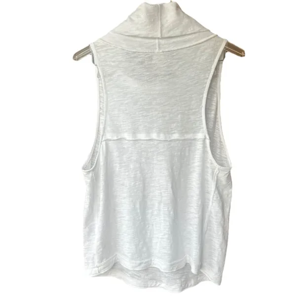 We The Free Summer‎ Thing White Sleeveless Turtleneck Top Sz M - Image 6